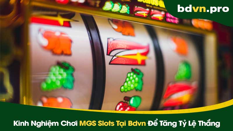 Kinh Nghiệm Chơi MGS Slots Tại Bdvn Để Tăng Tỷ Lệ Thắng