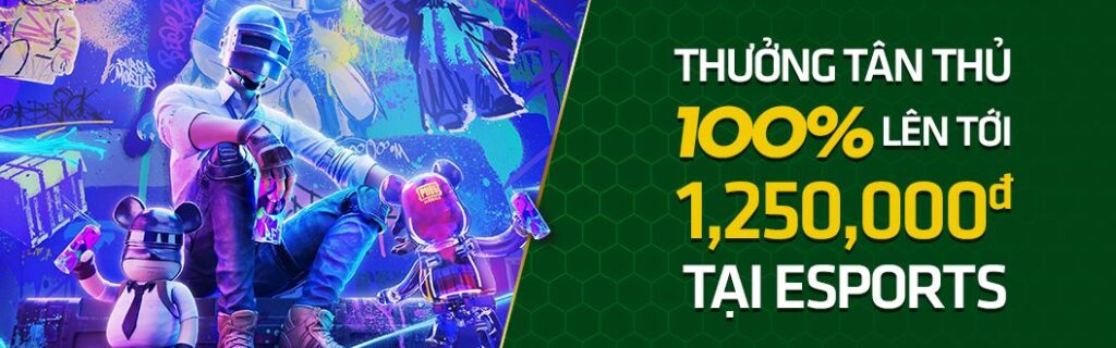 bdvn thưởng thành viên mới 100% tại esports